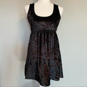 Black Velvet Babydoll Dress